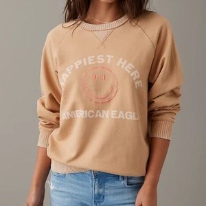 AE funday graphic raglan-sleeve sweatshirt XXL NWT